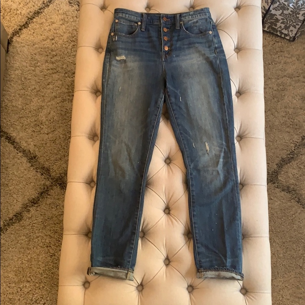 Madewell - The high rise boyfriend skin jean- 25